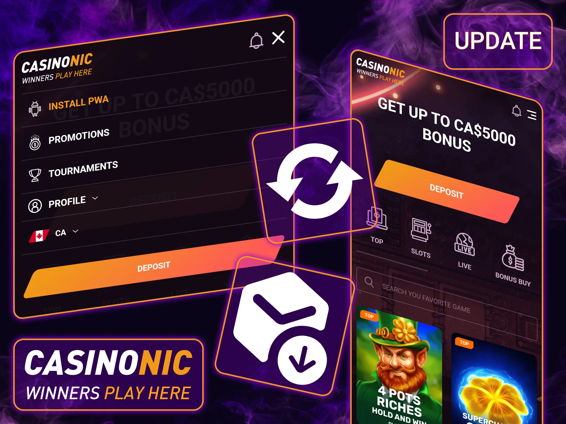 Stay current with the guide on how to update the Casinonic app to the latest version for the newest features.